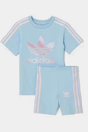 adidas Souprava (G)$Trf Aop Tee/sht Skypk