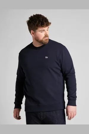 Lee Pánská mikina L81ITJMA PLAIN CREW SWS MIDNIGHT NAVY