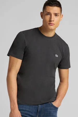 Lee Pánské tričko L60UFQON SS PATCH LOGO TEE BLACK