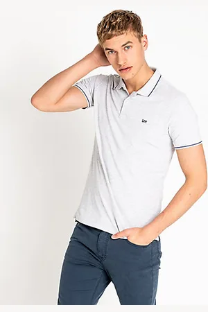 Lee Pánské polo tričko L61ARL03 PIQUE POLO SHARP GREY MELE