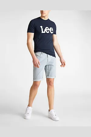 Lee Pánské tričko L65QAIEE WOBBLY LOGO TEE NAVY DROP