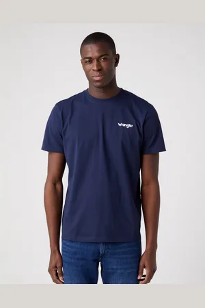 Wrangler Dvoubalení pánských triček W7BZFQXW4 2PACK SIGN OFF TEE REAL NAVY
