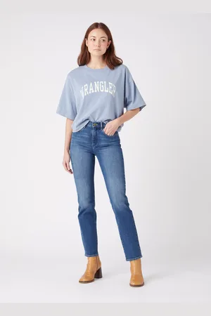 Wrangler Dámské džíny W26RJX386 STRAIGHT AIRBLUE