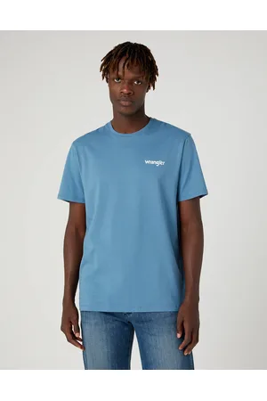 Wrangler Dvojbalení pánského trička W7BZFQ84Z SIGN OFF TEE CAPTAINS BLUE