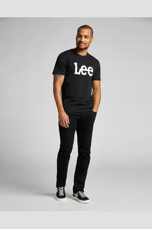 Lee Pánské triko L65QAI01 WOBBLY LOGO TEE BLACK