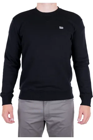 Lee Pánská mikina L81ITJ01 PLAIN CREW SWEATSHIRT – BLACK