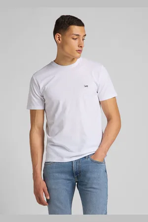 Lee Pánské tričko L60UFQ12 SS PATCH LOGO TEE WHITE