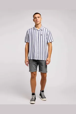Lee Pánské šortky RIDER SHORT WASHED GREY 112349328