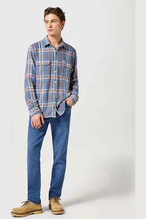 Wrangler Rifle pro muže TEXAS SLIM RIDGE WASH 112358218