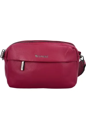 Coveri Dámská crossbody kabelka/taška červená švestka - Coveri Liliana