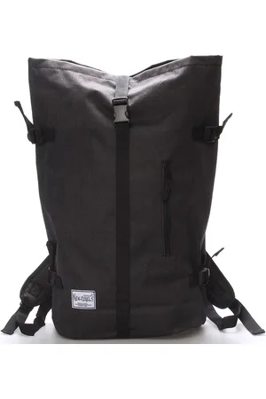 NEW REBELS Jedinečný velký stylový unisex batoh černý - Rebback