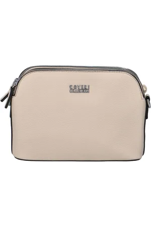 Coveri Pevná dámská crossbody kabelka světle béžová - Coveri Layla