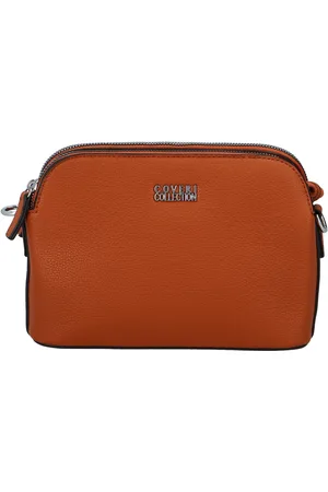Coveri Pevná dámská crossbody kabelka hnědá - Coveri Layla