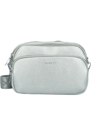 MaxFly Dámská crossbody kabelka stříbrná - Saskia