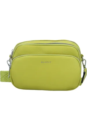 MaxFly Dámská crossbody kabelka žlutozelená - Saskia