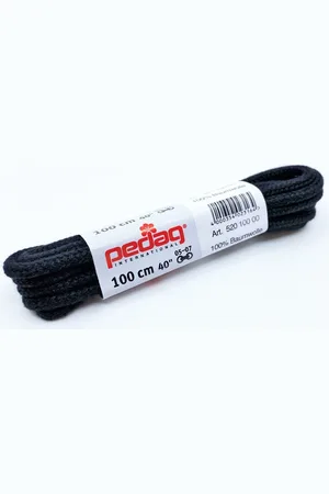 Pedag Černé tkaničky do bot kulaté Délka: 100 cm