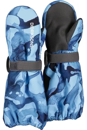 Didriksons Dětské zimní rukavice Biggles Print Salt Dark Blue A27
