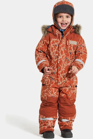 Didriksons Dětská zimní kombinéza Polarbjornen Print Rost