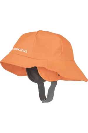 Didriksons Dětský nepromokavý klobouk SOUTHWEST Papaya Orange L04