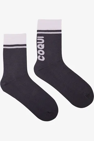 COQUI Bavlněné ponožky antracitové Basic