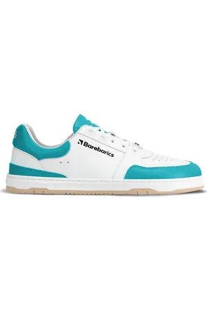 Barebarics Barefoot tenisky Wave - White & Dark Turquoise