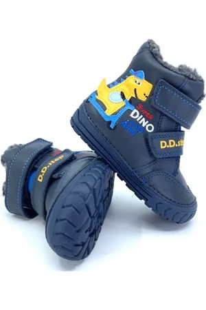 DD Step Dětské zimní boty W029-394A Royal Blue