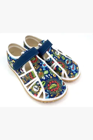 Jonap Barefoot papuče Home New Modrý komiks