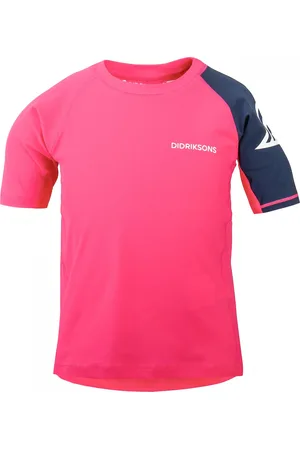 Didriksons Dětské plavecké UV triko Surf Růžové