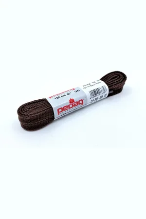 Pedag Hnědé tkaničky do bot ploché Délka: 100 cm