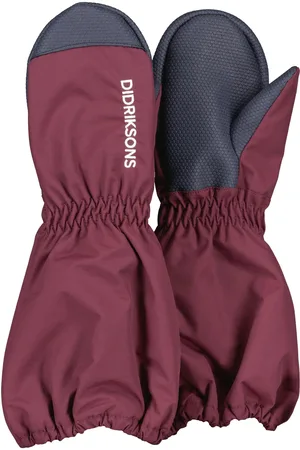 Didriksons Dětské podzimní rukavice Shell Kids Gloves 9 Rusty Wine I13