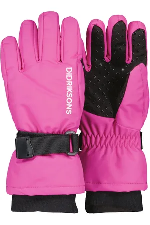 Didriksons Dětské rukavice BIGGLES Gloves 3 prstové - Plastic Pink 322