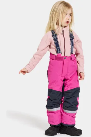 Didriksons Dětské zimní kalhoty Idre Plastic Pink 322