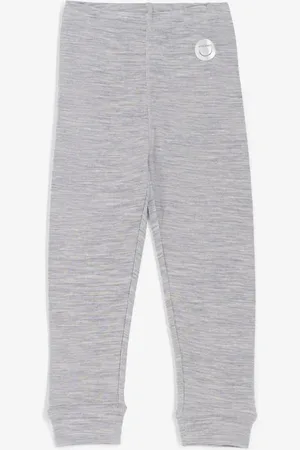 Viking Merino legíny dětské Šedý melír 50-24520-389