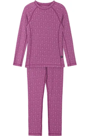 Reima Dětské merino termoprádlo Taival - Red Violet 5391