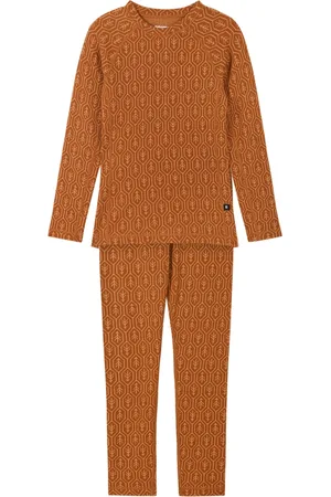 Reima Dětské merino termoprádlo Taival - Cinnamon Brown 1491