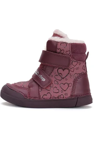 DD Step Zimní boty W068-42589 Raspberry