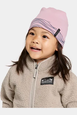 Didriksons Dětská oboustranná čepice Banjo Soft Pink 801