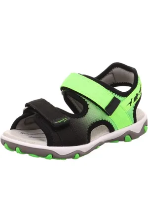 Superfit Dětské sandále Mike 3.0 1-009465-0000 Schwarz/ Hellgrün