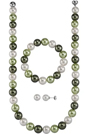 KLiNGEL 3-d. set šperků s perlami s lasturovým jádrem Multicolor