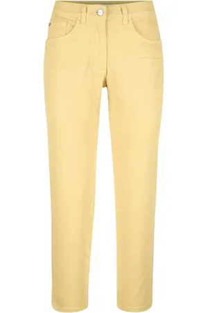 Dress In Ženy Strečové - Kalhoty v pohodlné strečové kvalitě Žlutá
