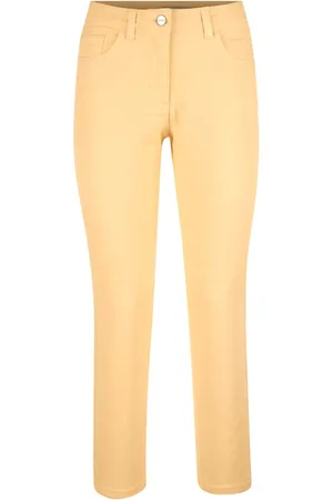 Dress In Ženy Strečové - Kalhoty v pohodlné strečové kvalitě Světle žlutá