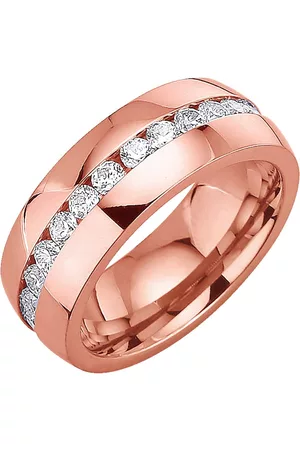 KLiNGEL Ženy Prstýnky - Dámský prsten se syntetickým zirkonem Barva růžového zlata