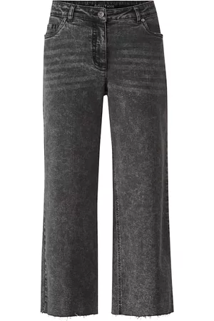 Angel of Style Ženy Culottes - Džínové Culotte v 5-kapsovém střihu Černá