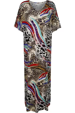 ALBA MODA Ženy Plážové oblečení - Plážové šaty celoplošný vzor Multicolor