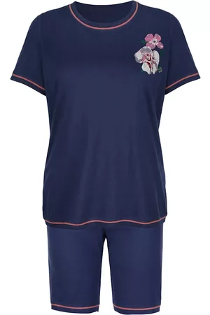 Harmony Ženy Pyžama - Krátké pyžamo, 2 kusy s kontrastním lemováním St.růžová/Námořnická
