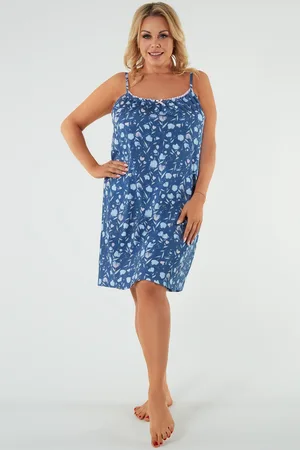 Italian Fashion Noční košilka Tulip - na ramínka odrá 2X