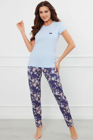 Italian Fashion Bavlněné dámské pyžamo Pulia - krátký rukáv