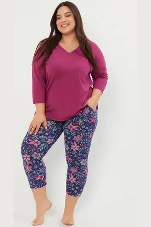 Italian Fashion Bavlněné dámské pyžamo Folk - 7/8 kalhoty X