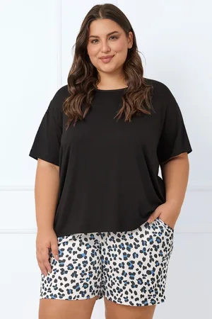 Italian Fashion Dámské pyžamo s krátkým rukávem avanna - viskóza 2X