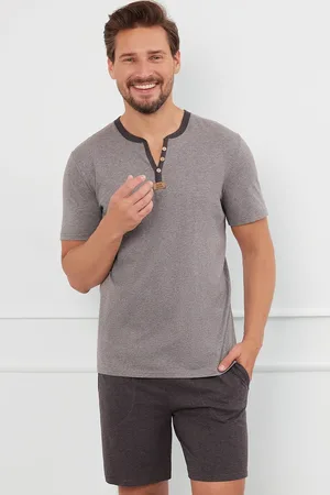 Italian Fashion Krátké pánské pyžamo Július - bavlna 2X